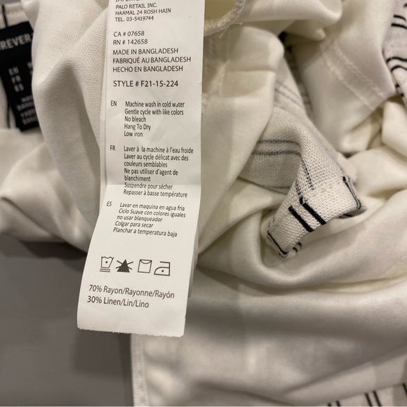 Forever 21 striped linen skirt - Picture 5 of 6